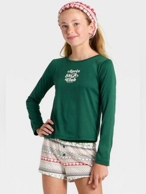 Girls Art Class Long Sleeve Pajama Set W/ Spa Headband & Shorts
Medium (8)
NWT